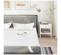 Mattress Protector White 140x190 cm Waterproof Polyester TPU Backing Noiseless