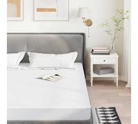 Mattress Protector White 140x220 cm Waterproof Polyester TPU Deep Pocket Silent