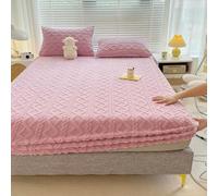 Mattress Topper Flannel Velvet Bed Fitted Sheet Bed Protector Cover Crystal Velvet Mattress Cover