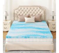 Mattress Topper King - 3 Inch Memory Foam Mattress Topper Cooling Gel Infusion CertiPUR Certified