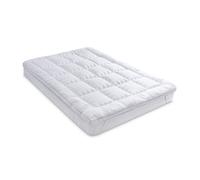 Mattress Topper King SIze | Thick Comfortable Quilted Bed Topper With Elastic Straps | Soft Premium Hollowfibre Filling | None Slip 150 x 200 cm (King Size)