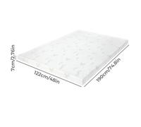 Mattress Topper Memory Foam Small Double Dual Layer 7Cm Pressure Relief