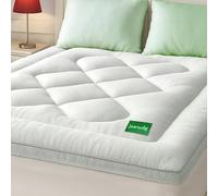 Mattress Topper Queen Size Mattress Pad,Viscose Made from Bamboo Mattress Cover,Pillow Top Mattress Topper for Back Pain Relief,Waterproof,Soft Mattress Pad(60x80 inch, White)