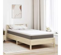 Mattress Topper White 120 x 200 cm Jacquard Fabric with PU Foam Core, Breathable and Washable, Pressure Relieving for Bedroom, Guest Bed, Children's Bed, Padding and Lying Comfort