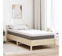 Mattress Topper, White, 90 x 190 cm, Jacquard Fabric with Memory Foam, Breathable and Washable, Padding for Bed, Guest Bed, Children's Bed with Lying Comfort and Pressure Relief