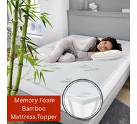 Mattress Toppers Memory Foam 40D Bamboo (King)