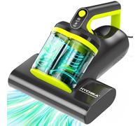 Mattress Vacuum Cleaner - 16kPa Dust Mite Bed Vacuum Cleaner with 273nm UV-C Light,Double-Cup,HEPA Filtration,Ultrasound,60°C Heat,Mattress Cleaner for Bed,Sofa,Crib,Pillows