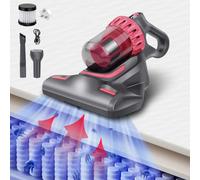 Mattress Vacuum Cleaner Cordless Handheld Bed Vacuum Cleaner with HEPA Filter, UV Light Sterilization, 1500mAh Lithium Battery, 10KPa Powerful Lightweight Car Vacuum Cleaner for Bed, Sofa, Pillows