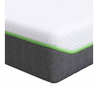 Mattress White and Grey Pocket Spring Gel Memory Foam 7-Zone Home vidaXL