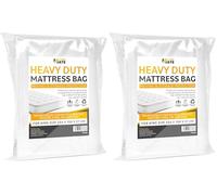 MattressMate - Mattress Bag | Storage Protective Cover for Moving - Heavy Duty, Reusable, Tearproof | King Size Fits All with Sealing Strip (Pack of 2)