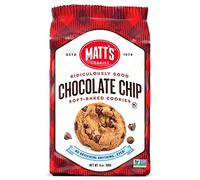 Matt's Cookies, Chocolate Chip Cookies, Soft-Baked Biscuits, Non GMO, 6 x 298g