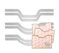 Matty's Crafting Joy Pocket Notch Borders Die Cut Set of 6, Stitched Edge Dies, Metal Cutting Dies for Gatefold Card Making, Albums, Journals, Paper Crafting, Scrapbooking Supplies