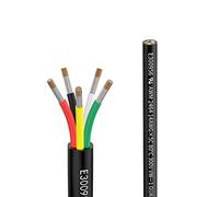 Matugajp 14awg 5×2mm² Electrical wire 5 Conductor Extension Cable 6.56ft/2Meters UL2464 DC 5V/12V/24V/300V 14 Gauge oxygen free Stranded Tinned Copper wire