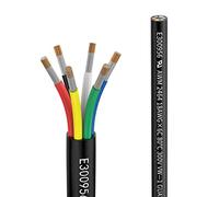 Matugajp 18awg 6×0.75mm² Electrical wire 6 Conductor Extension Cable 6.56ft/2Meters UL2464 DC 5V/12V/24V/300V 18 Gauge oxygen free Stranded Tinned Copper wire