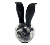 matumou Manual Mini Salt Pepper Mill Portable Rabbit Ears Ceramic Core Ball Grinder