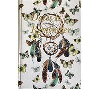 Maturi A5 Hardback Dates to Remember Notebook, Dream Catcher Design with Gold Foil Detailing and Gloss Finish, White