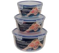 Maturi Food Storage Containers Set of 3 with Airtight Lids, BPA Free, 0.7L-1.8L
