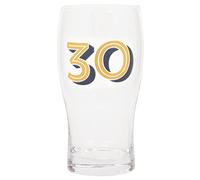 Maturi Gold 30th Birthday Beer Pint Glass - 570ml / 1 Pint