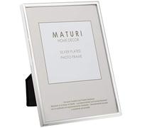 Maturi Silver Plated Photo Frame - Thin Edge, 5 x 7-inch (13 x 18cm)