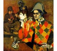 Matvsd Kohecs At the agile rabbit by Pablo Picasso Poster Aesthetic Canvas Wall Art Pablo Picasso Prints and Painting for Home Office Wall Decor 40x40cm Frameless