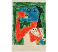 Matvsd Kohecs Famous Paul Klee《Hungry Girl》Posters and Prints Paul Klee Canvas Wall Art Paul Klee Retro Painting for Home Wall Picture Decor 40x65cm Frameless