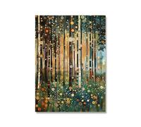 Matvsd Kohecs Gustav Klimt Poster《Color Landscape》Canvas Painting Gustav Klimt Wall Art Abstract Prints Vintage Trees Picture for Office Decor 30x45cm Frameless