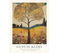 Matvsd Kohecs Gustav Klimt Poster《Tree Landscape》Canvas Painting Gustav Klimt Wall Art Abstract Prints Colorful Floral Picture for Office Decor 30x45cm Frameless