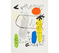 Matvsd Kohecs Joan Miro Surrealism Poster Joan Miro Retro Prints《Untitled》Canvas Painting Aesthetic Wall Art for Office Wall Picture Decor 30x45cmx1 Frameless