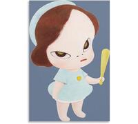 Matvsd Kohecs Yoshitomo Nara Poster《Cute Doll》Canvas Wall Art Yoshitomo Nara Prints and Painting Aesthetic Picture for Bedroom Wall Decor 30x45cmx1 No Frame