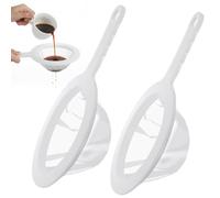 Matwsec 2PCS Extra Fine Mesh Strainer 120 Mesh Nylon Ultra Fine Mesh Strainer with Handle for Filtering Yogurt Juice Coffee Milk Honey Matcha Kitchen