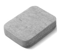 Matwsec Needle Felting Pad, 4.53 x 3.43 In Thickening Felting Pad, Natural Wool Pressing Mat, Grey Felt Mat for Any Wool Felting Supplies