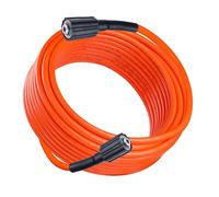 MATXREE M22 Pressure Washer Hose 20M 1/4", Kink Resistan Replacement Power Wash Hose with M22 14mm Fittings - 2610 PSI/180 Bar,Orange
