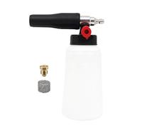 MATXREE Snow Foam Lance with 1/4" Quick Release Car Wash Wide Neck Foam Cannon Pot with Adjustable Nozzle, High Pressure Washer Soap Dispenser Bottle (1L)