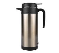 Matybobe 12V/24V Stainless Steel Electric in Car Kettle Travel Thermoses Heating Water Bottle for Travelers (12V)