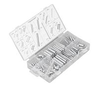 Matybobe 200Pcs Spring Extension Compression Assortment Accessory Kit Maintenance Elastic High Strength Uniform Force Flexible Use C75 Galvanized Steel