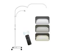 Matybobe 30W LED Fill Light 20 Inch Floor LED Video Light Beauty Floor Lamp 3200K-5600K Dimmable with 1.8M Pulley Light Stand Phone Holder Remote Control for Beauty Salon Makeup Live Strea ng Bedside