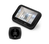 Matybobe 4.5-inch Peephole Camera Doorbell for Apartment Door 2MP LCD Digital Peephole Viewer Doorbell 135 Degree Human Body Detection Color Infrared Camera 1080P Door Monitor 3800mAh Battery
