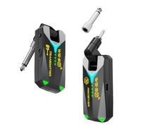 Matybobe 5.8G Wireless Guitar System Sound Transmitter Receiver Studio Sound 50m Range 5.5ms Low Latency Rechargeable 210 Degree Rotatable Connector for Guitar Bass Keyboard