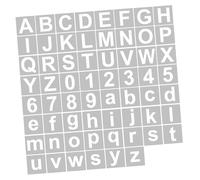 Matybobe 62pcs 5 Inch Letter and Number Stencils Reusable Washable Alphabet Stencils Environment-Friendly PET for Home Sign Decor (62pcs & 5 Inch)