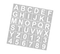 Matybobe 62pcs 5 Inch Letter and Number Stencils Reusable Washable Alphabet Stencils Environment-Friendly PET for Home Sign Decor (36pcs & 3 Inch)
