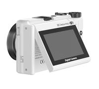 Matybobe 8K Digital Camera 8K Camera Digital Video 88MP 18X Zoom Autofocus WiFi Travel with 3.0 Inch 180 Degree Flip Screen LED Fill Light for Live Streaming (White)