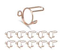 Matybobe ADJUSTABLE NAIL RINGS METAL CHARMS FOR WOMEN NAILS ART DECORATION 10PCS REPLACABLE PRESS-ON NAILS NO GLUE COMFORTABLE FIT ON FINGERS PRAYER SPORTS COOKING (Rose Gold)