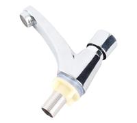 Matybobe Bathroom Kitchen Chrome Plated Self Closing Water Saving Time Delay Faucet Push Type G1/2 Female Thread for Home Hotel