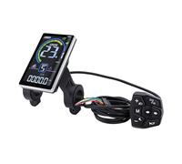 Matybobe Bike Control Panel IPX4 LCD Display Meter with SM Connector for Electric Bikes and Scooters Durable ABS 1 Unit
