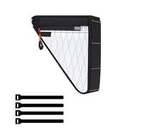 Matybobe Bike Tool Bag, 1L Capacity Compact Design Rainproof Nylon with Three Side Zippers for Road Mountain Folding Gravel Bikes (Misty White)