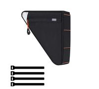 Matybobe Bike Tool Bag, 1L Capacity Compact Design Rainproof Nylon with Three Side Zippers for Road Mountain Folding Gravel Bikes (Meteorite Black)