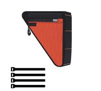 Matybobe Bike Tool Bag, 1L Capacity Compact Design Rainproof Nylon with Three Side Zippers for Road Mountain Folding Gravel Bikes (Sunset Orange)