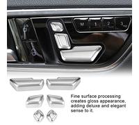 Matybobe Car Adjust Button Switch Cover Trim Decorative Sticker for C E GLK ML, Elegant Interior Accessory Class