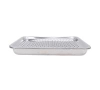Matybobe Cat Cooling Mat Cat Cooling Pad Tray Stainless Steel Pet Bed with Rounded Breathable Holes and Ice Pack for Small Pets 40 X 30cm Summer Rest