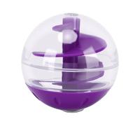Matybobe Cat Slow Feeder Toy Engaging Treat Dispensing Ball for Indoor and Outdoor Play Plastic 1 Unit (Purple)